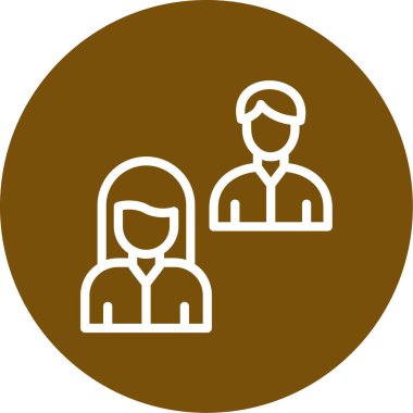 İnsan simgesinin vektör illüstrasyonu