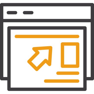 Taslak biçiminde tarayıcı bilgisayar internet simgesi