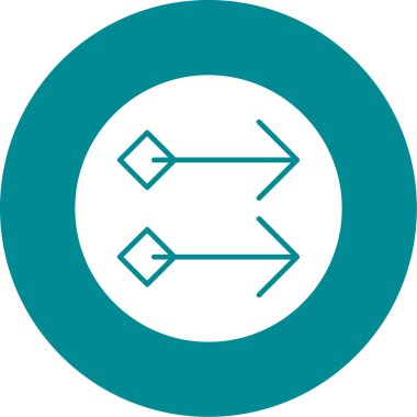 ok vektörü simgesi modern basit tasarım illüstrasyonu