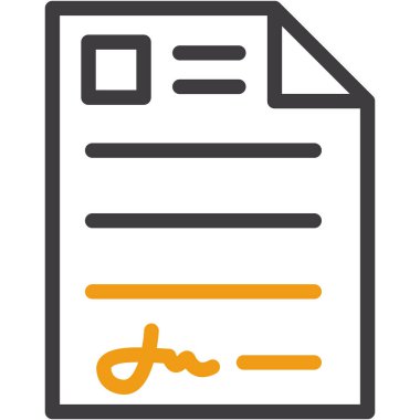 belge simgesi vektör illüstrasyonu