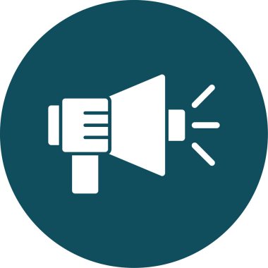 Megafon ikonu vektör illüstrasyonu