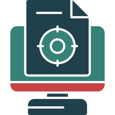 Yazıcı. Web simgesi basit illüstrasyon