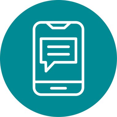 ileti ikonu vektör illüstrasyonu