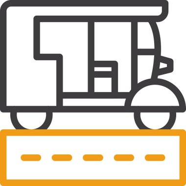 bus simgesi vektör illüstrasyonu