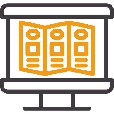 Kitaplar. Web simgesi basit illüstrasyon
