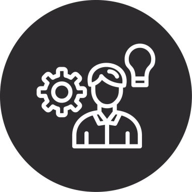 yaratıcı iş vektör çizgisi simgesi, desig