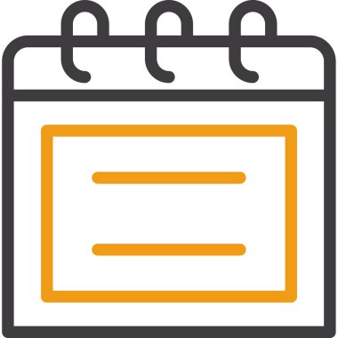 Takvim simgesi, özet vektör tasarımı