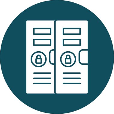 veri koruması, vektör simgesi basit tasarım