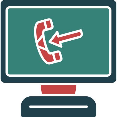 Çağrı merkezi simgesi. vektör illüstrasyonu