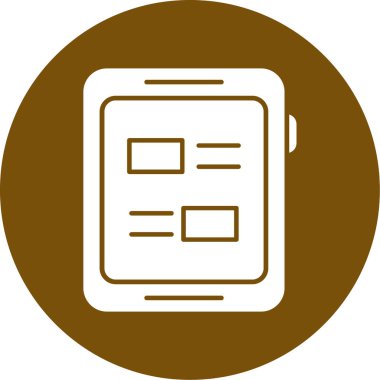 Vektör Mobil simge illüstrasyonu