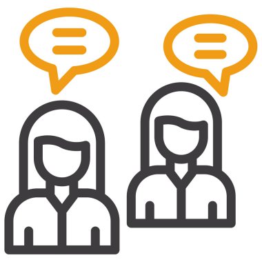 Müşteri servisi düz vektör simgesi