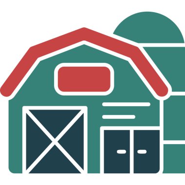 çiftlik ahırı ev simgesi biçiminde