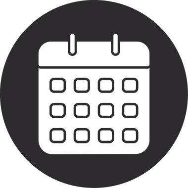 Takvim. Web simgesi basit illüstrasyon