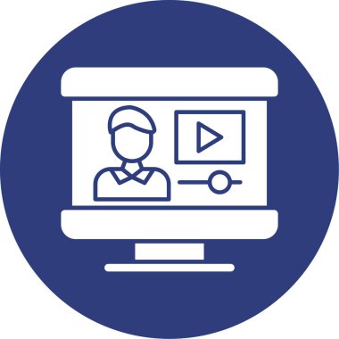 video simgesi vektör illüstrasyonu