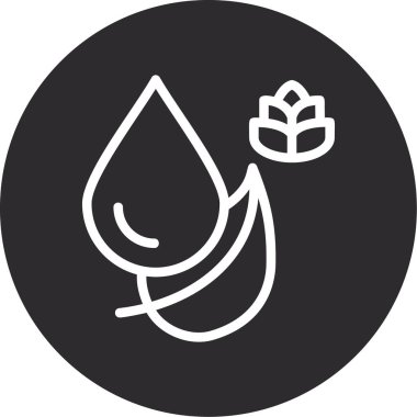 Su damlaları ikon vektör illüstrasyonu