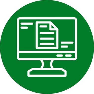 vektör lcd simgesi illüstrasyonu
