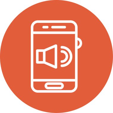 mobil vektör simgesi modern basit tasarım çizimi