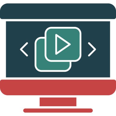 video web simgesi vektör illüstrasyonu