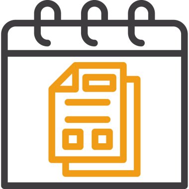 Takvim simgesi vektör illüstrasyonu