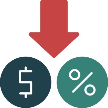 İş ve finans simge vektör.