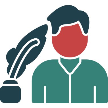 Adamım. Web simgesi basit illüstrasyon