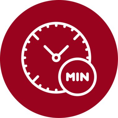 Kronometre simgesi, vektör illüstrasyonu