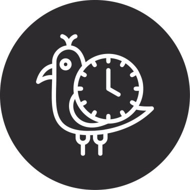 Alarm saat vektör simgesi