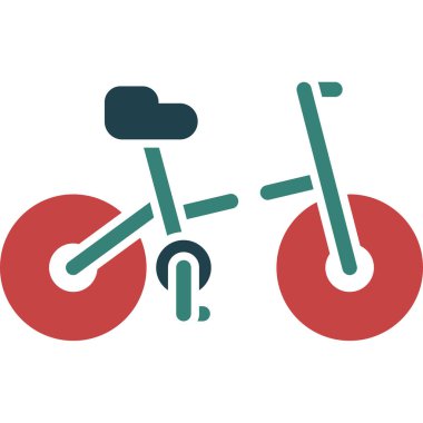 bisiklet ikonu vektör illüstrasyonu