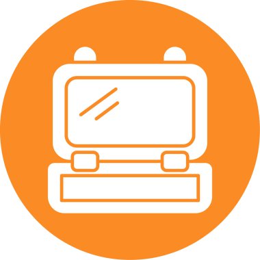 Bilgisayar. Web simgesi basit illüstrasyon