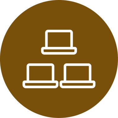 Bilgisayar. Web simgesi basit illüstrasyon