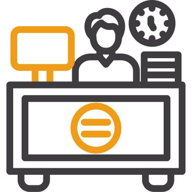 Dükkanı simgesi, basit vektör çizim