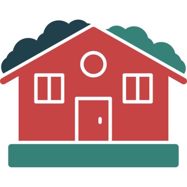 ev düz renkli simge