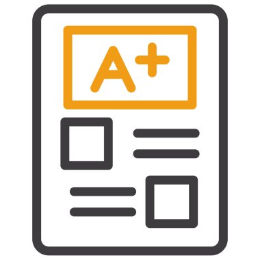 Deneme. Web simgesi basit illüstrasyon