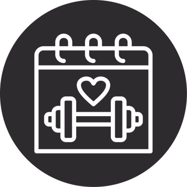 vektör kalp hızı simgesi