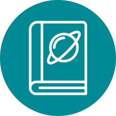 Kurgu kitabı ikonu vektör illüstrasyon tasarımı