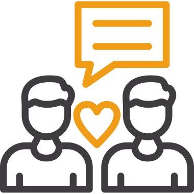 Konuş. Web simgesi basit tasarım