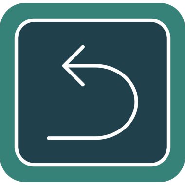 Doğru yuvarlatılmış kare vektör simge açmak