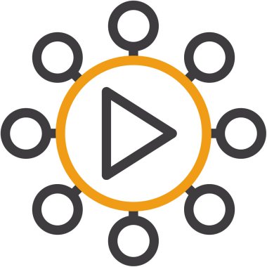 şebeke. Web simgesi basit illüstrasyon