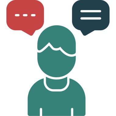 İnsan simgesinin vektör illüstrasyonu