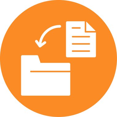 Dosya. Web simgesi basit illüstrasyon