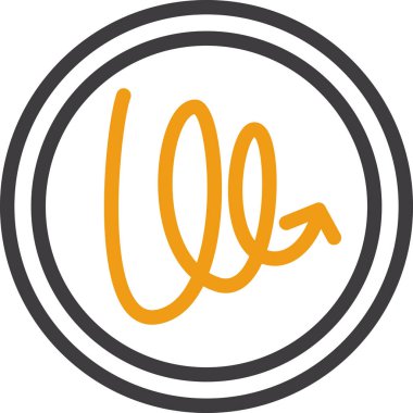 Bir harfin vektör illüstrasyonu