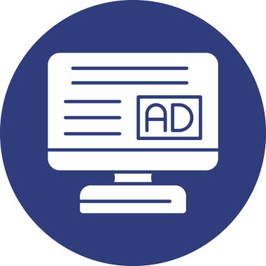 reklam reklam ikonu ana hatları biçiminde