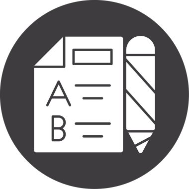 Belge dosya simgesinin vektör illüstrasyonu