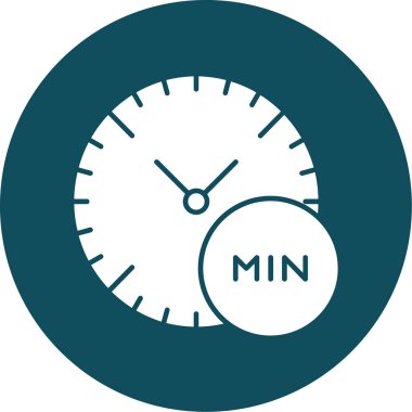 Saatin vektör illüstrasyonu, zaman simgesi