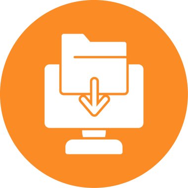 Dosya. Web simgesi basit illüstrasyon