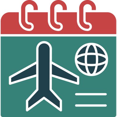 uçak simgesi, vektör illüstrasyonu