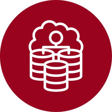 veri depolama sunucu vektör çizimi