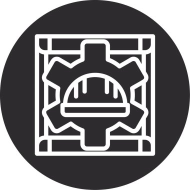 Gaz sobası simgesinin vektör illüstrasyonu