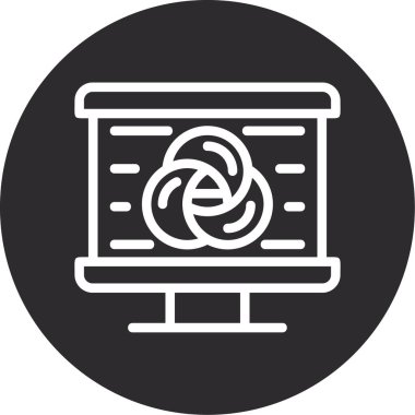 Seo simgesinin vektör illüstrasyonu