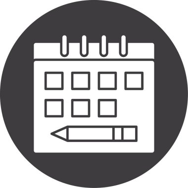 vektör Takvimi Simgesi illüstrasyonu